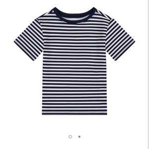 Andy & Evan boys shirt striped blue white shirt size 10/12 - NEW